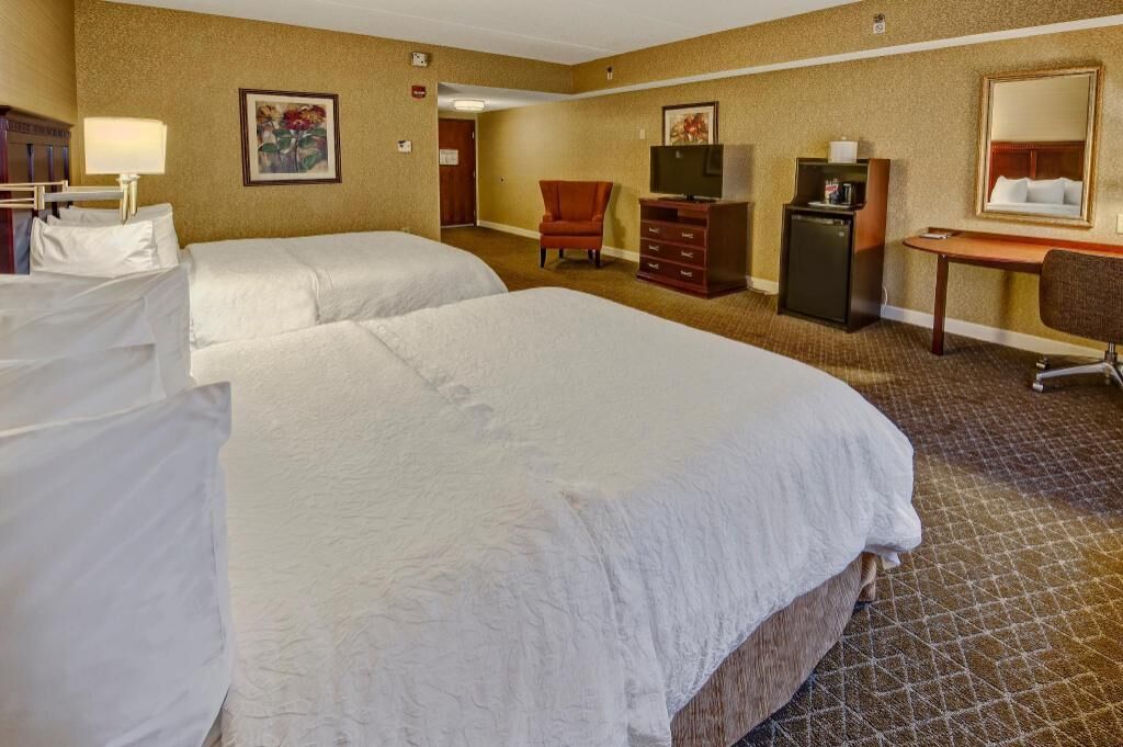 Hypo-allergenic bedding, desk, iron/ironing board