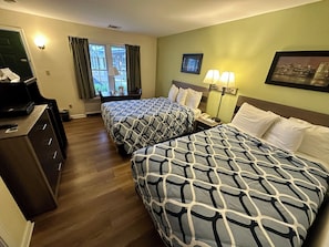 Standard Double Room, 2 Double Beds | Pillowtop beds, desk, iron/ironing board, free WiFi