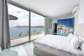 Suíte grand, vista para o mar | Roupas de cama de algodão egípcio, roupas de cama antialérgicas