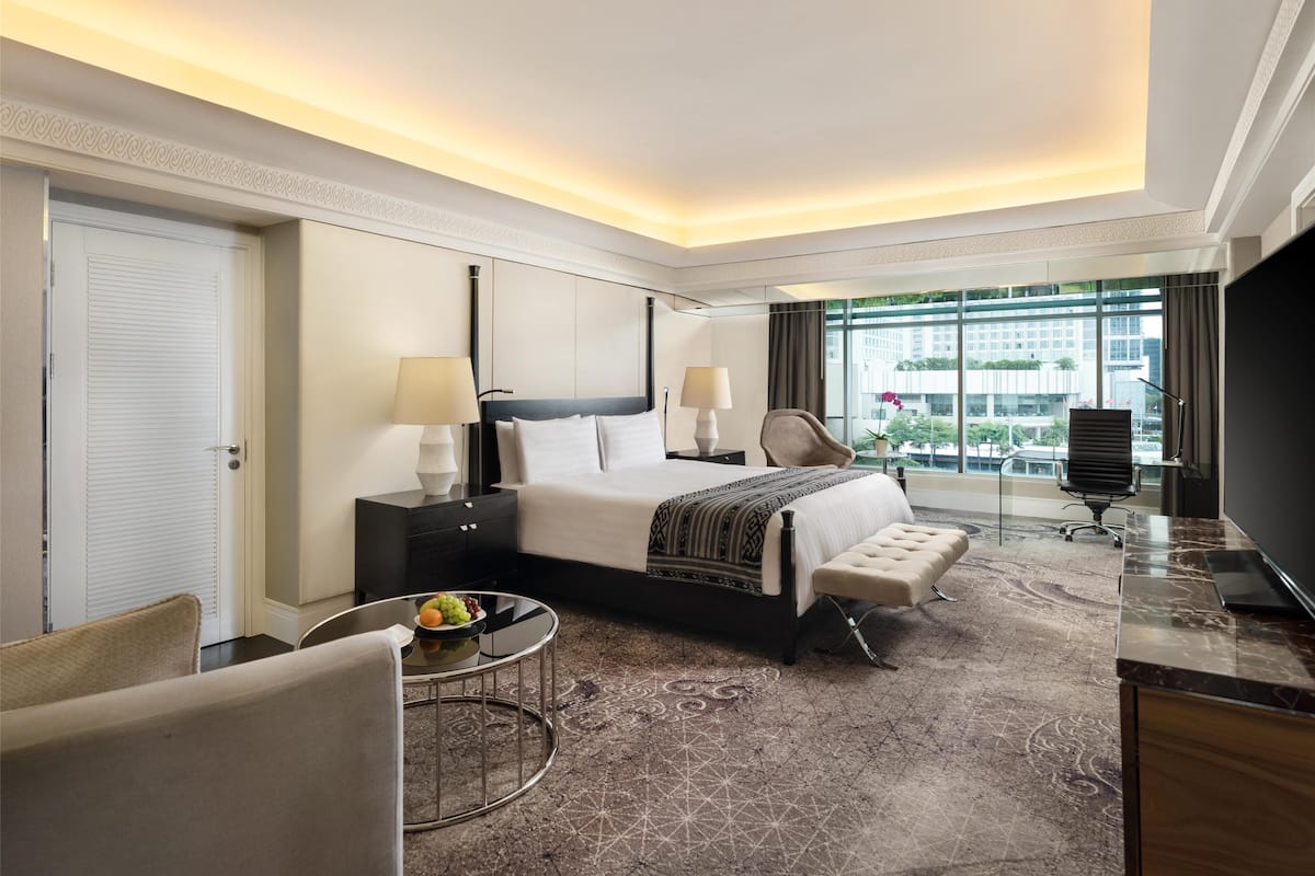 Premium bedding, pillow-top beds, free minibar, in-room safe
