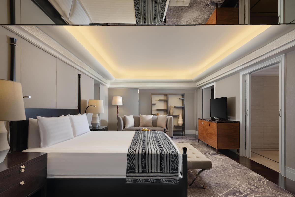 Premium bedding, pillow-top beds, free minibar, in-room safe