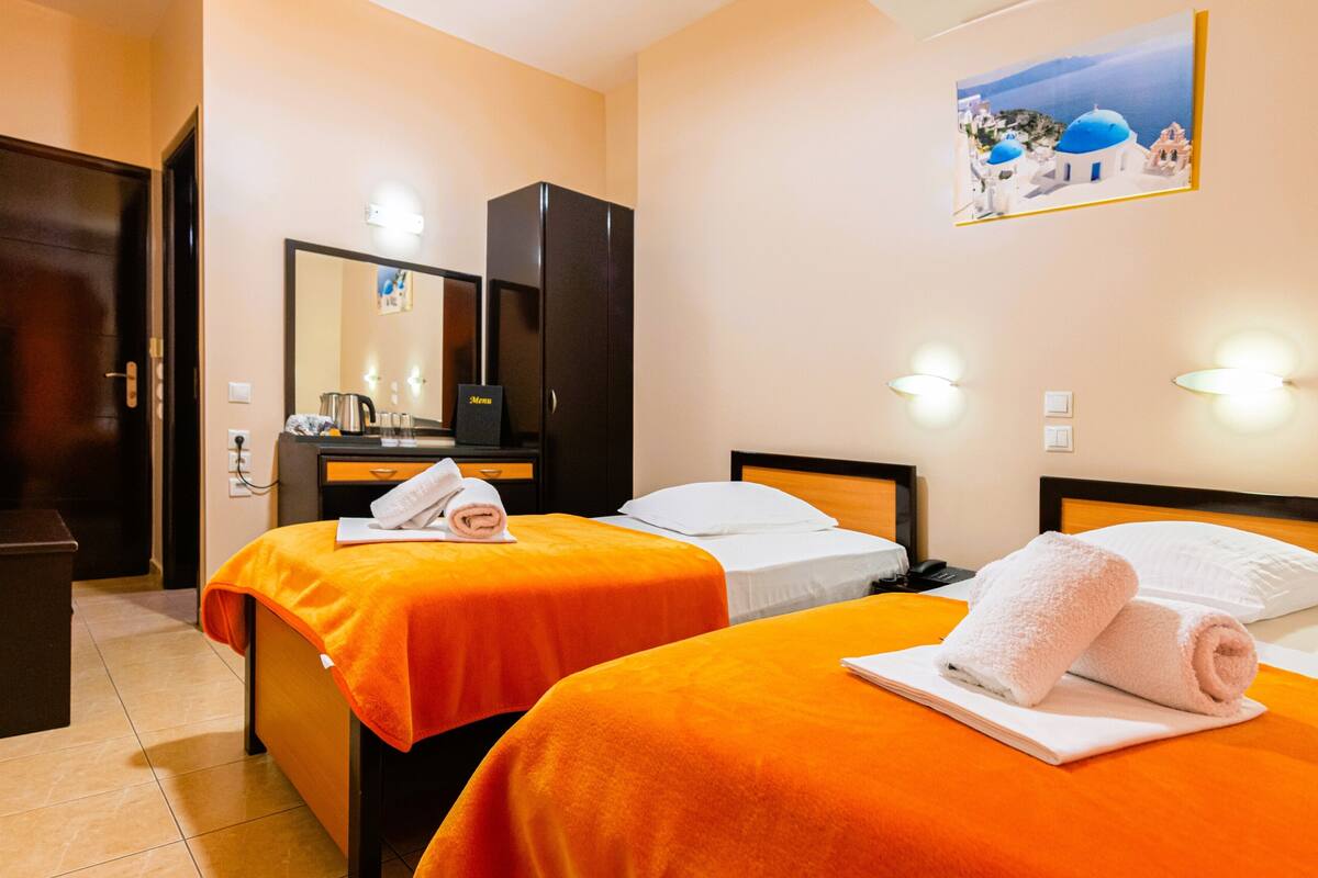 double or twin room | minibar, desk, blackout curtains, iron/ironing board