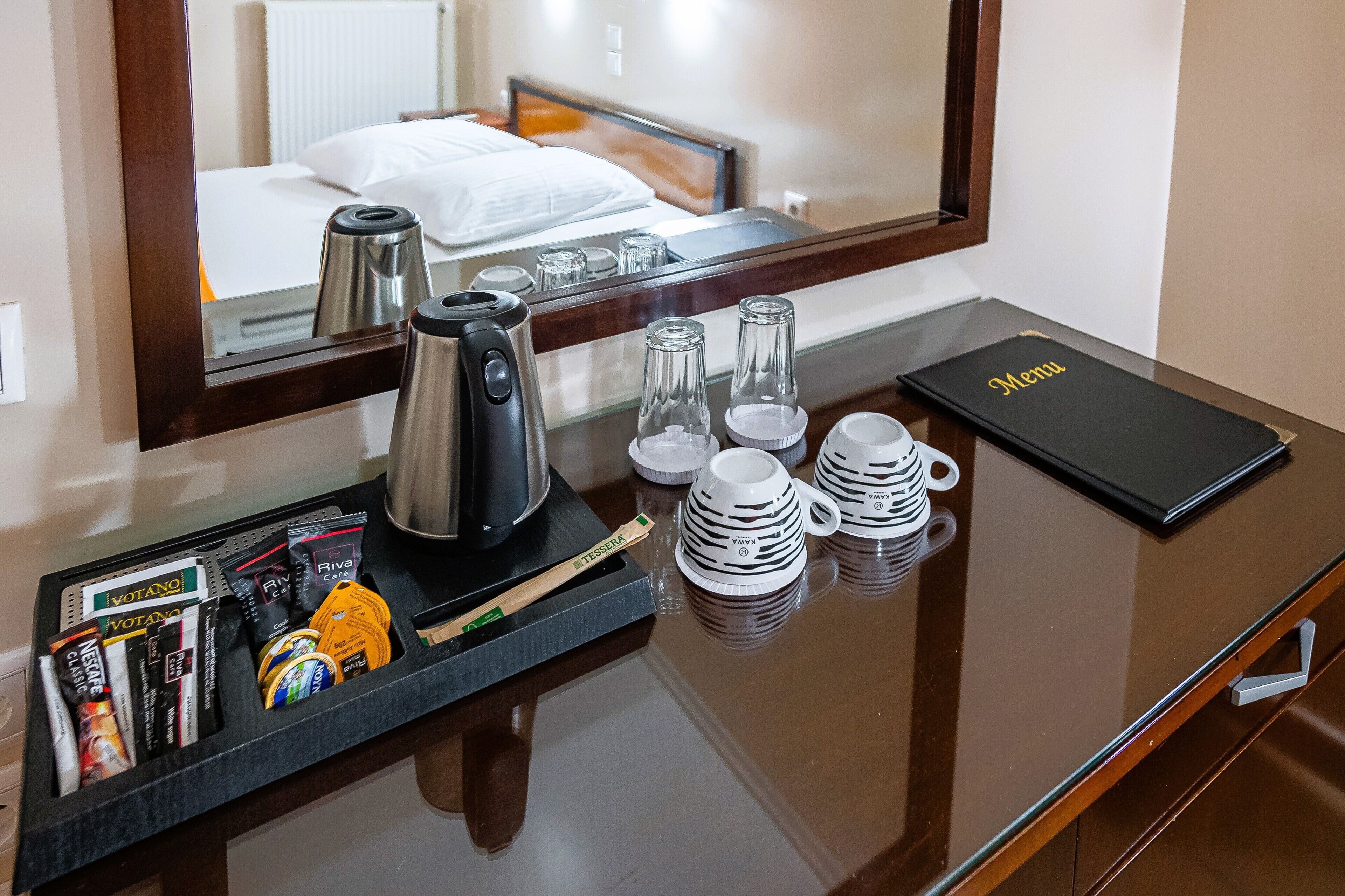 double or twin room | minibar, desk, blackout curtains, iron/ironing board