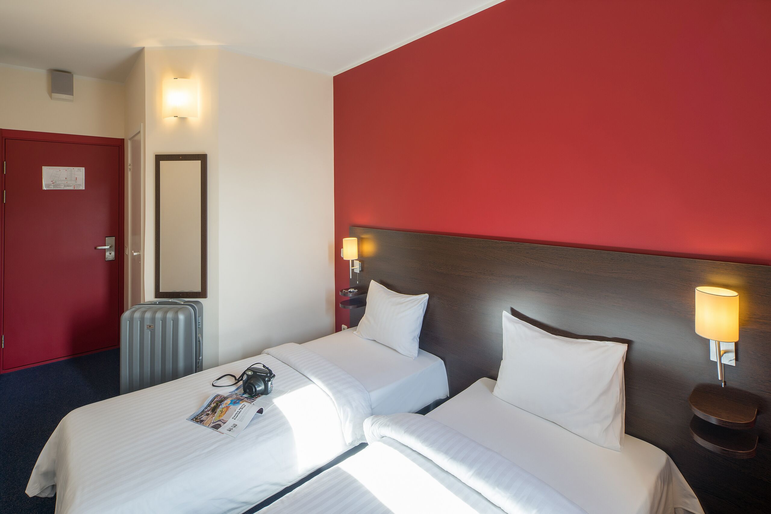 Desk, blackout curtains, iron/ironing board, free WiFi