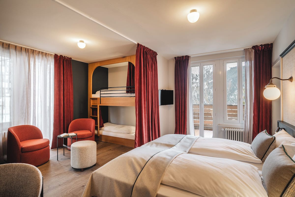 1 habitación y ropa de cama de alta calidad