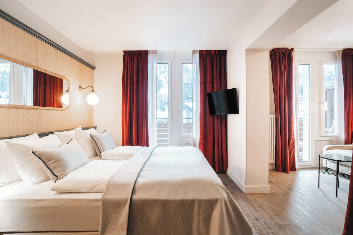 1 habitación y ropa de cama de alta calidad