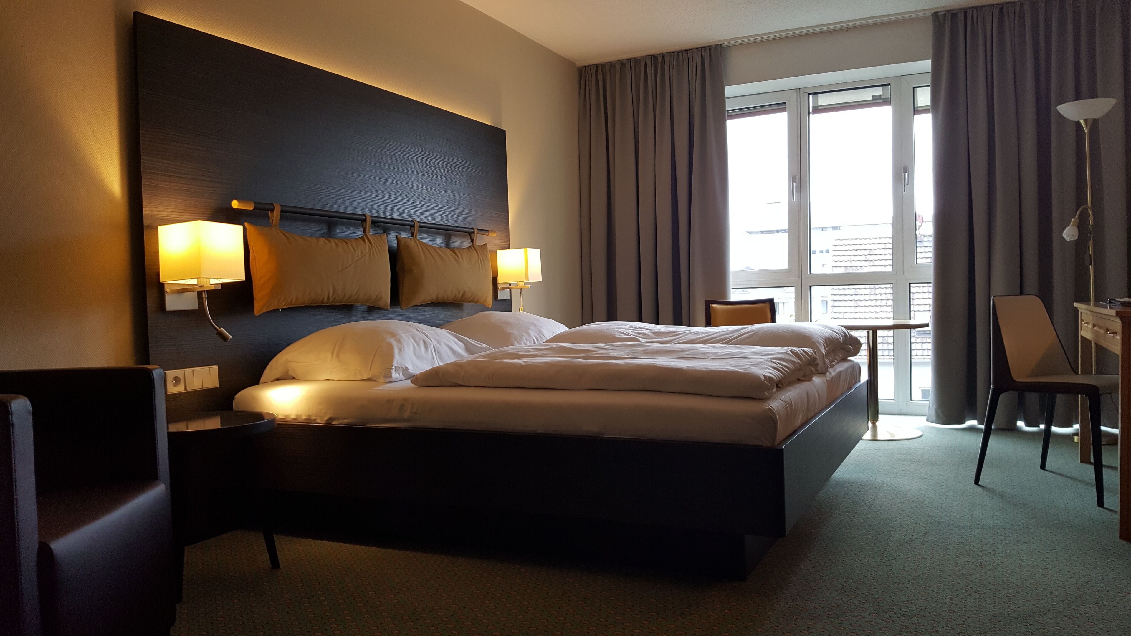 comfort double room | hypo-allergenic bedding, in-room safe, desk, blackout curtains