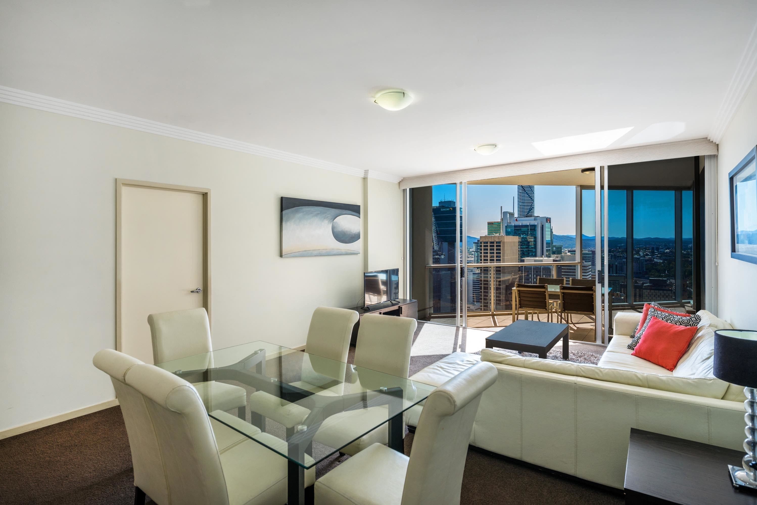 3 Bedroom Apartment | Living area | TV