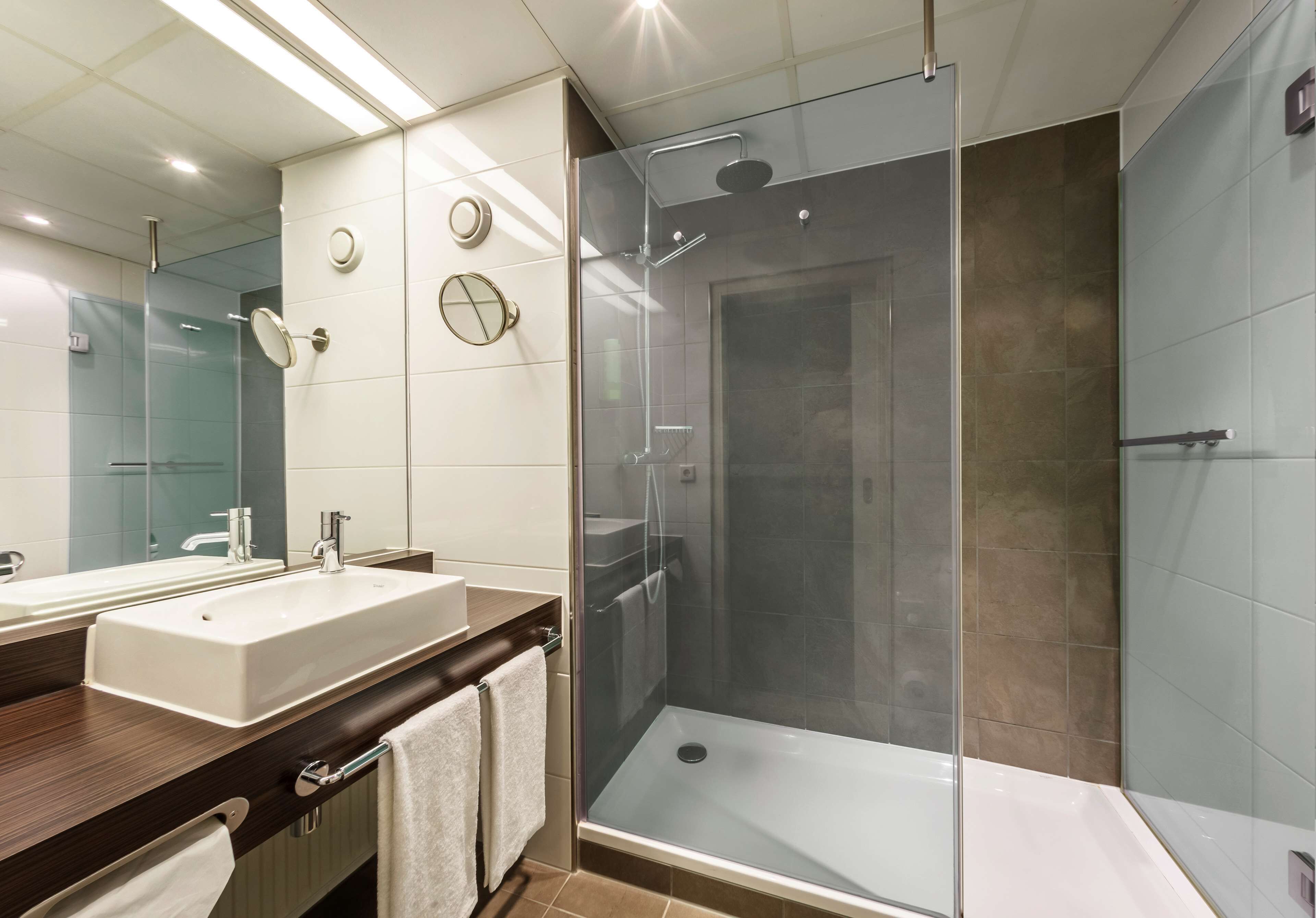 minibar, desk, laptop workspace, blackout curtains