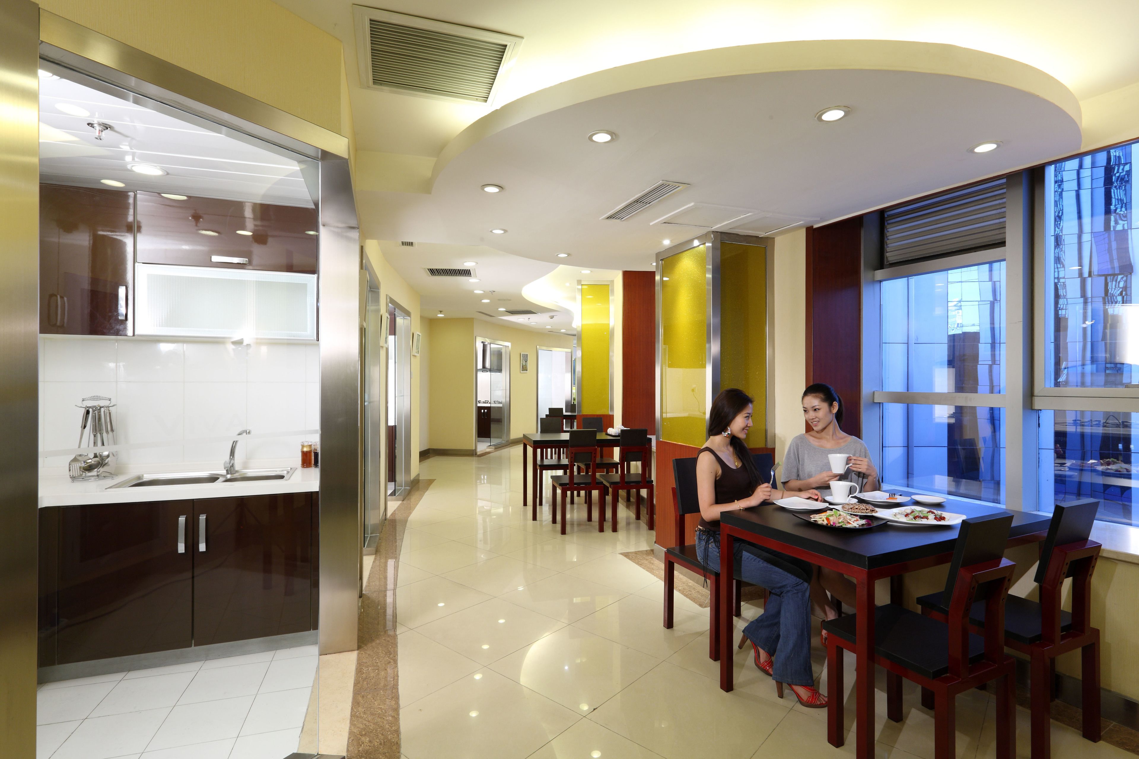 breakfast, lunch and dinner served