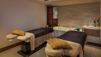 Couples treatment rooms, hot tub, steam room, body treatments