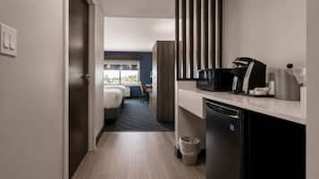 Blackout drapes, iron/ironing board, rollaway beds, free WiFi