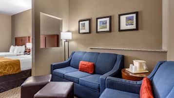 Suite, Multiple Beds, Accessible, Non Smoking | Pillowtop beds, desk, iron/ironing board, free WiFi