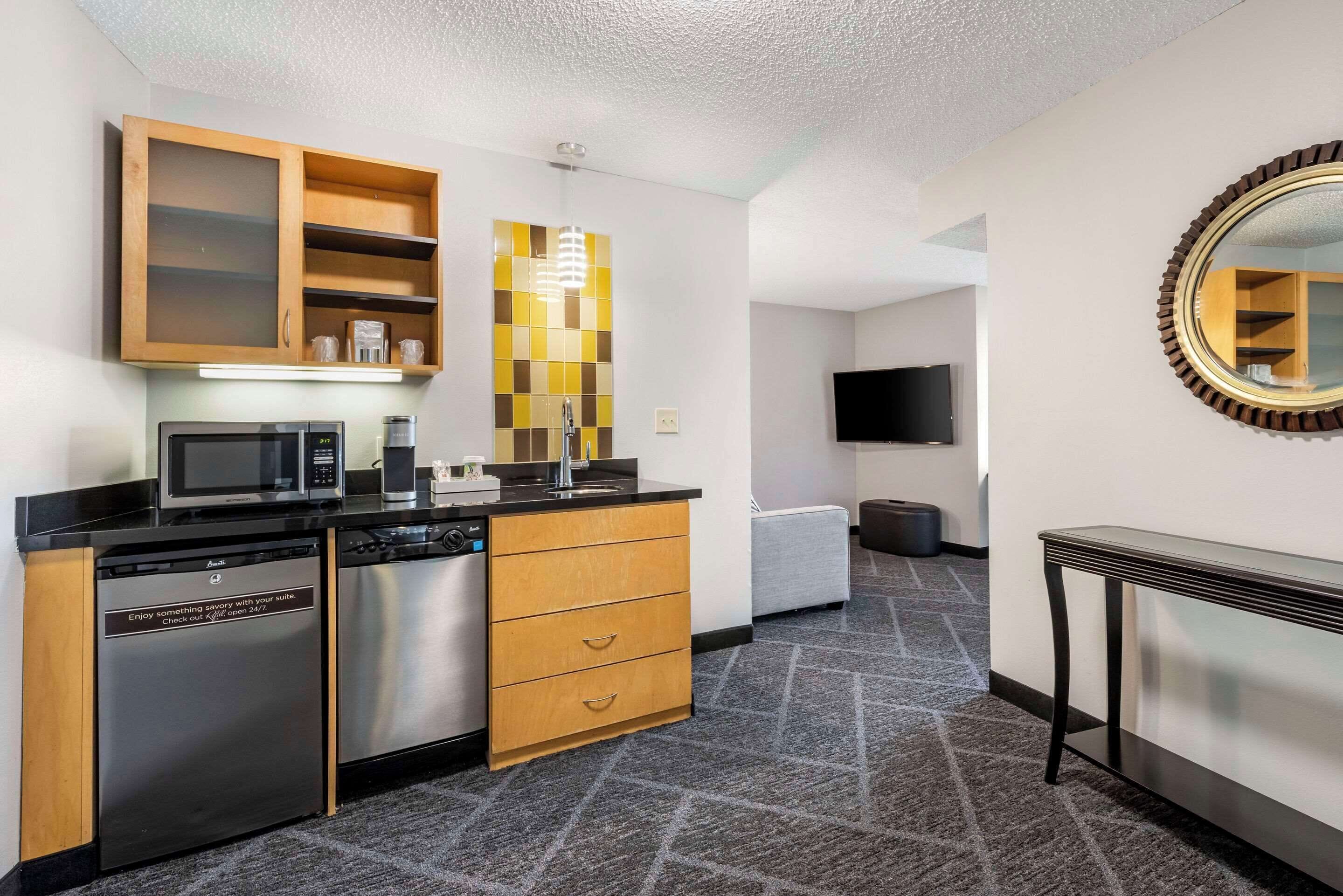 suite, multiple beds, accessible, non smoking (efficiency) | premium bedding, desk, laptop workspace, blackout curtains