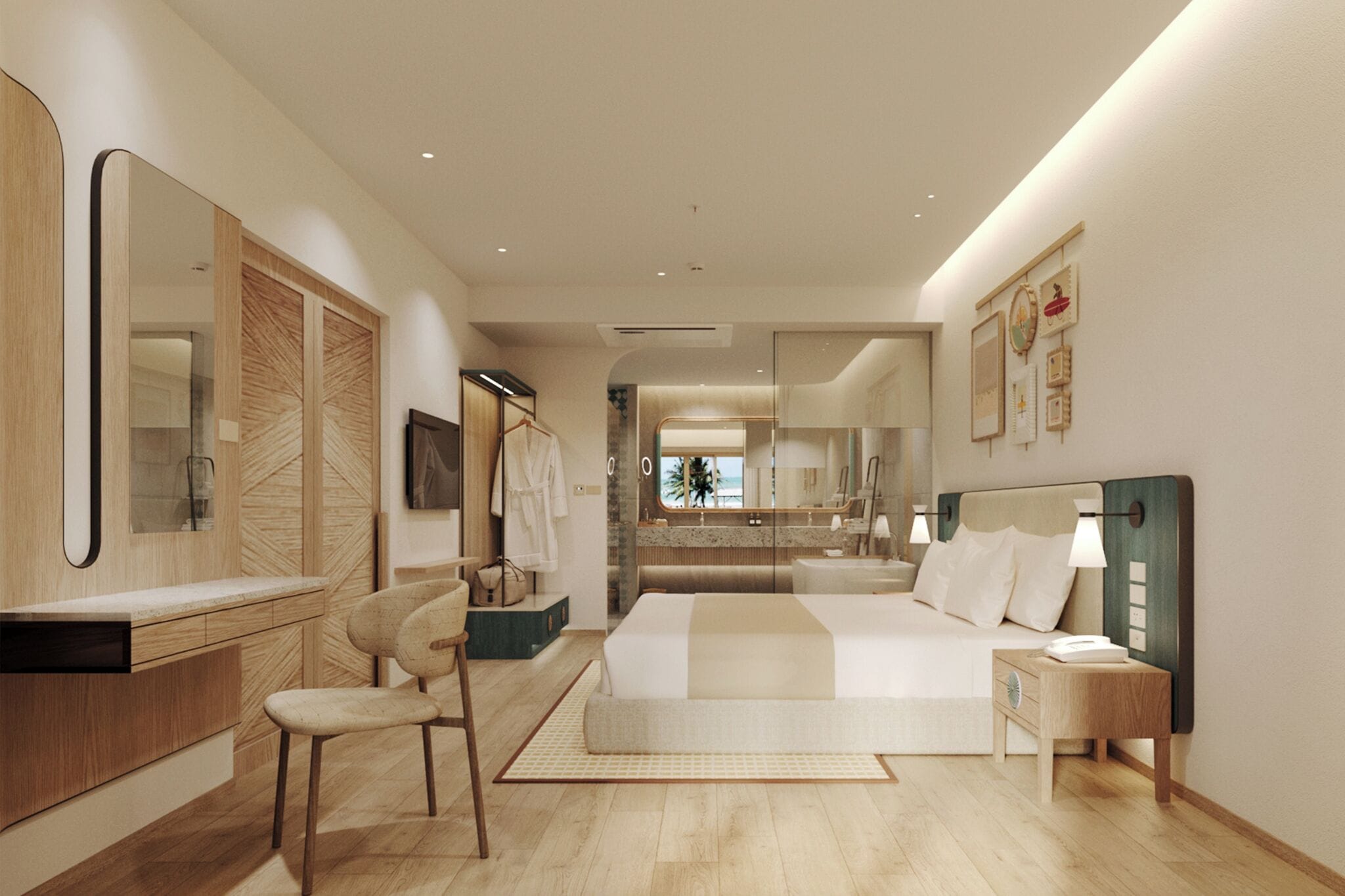 Habitación familiar | Minibar, caja fuerte, cortinas opacas y wifi gratis