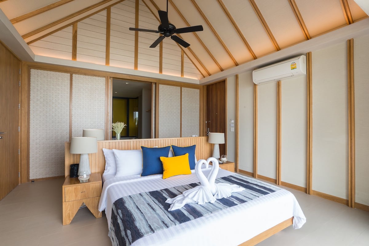 Paradise Beachfront Villa | Minibar, coffre-fort pour ordinateur portable, rideaux dâobscurcissement