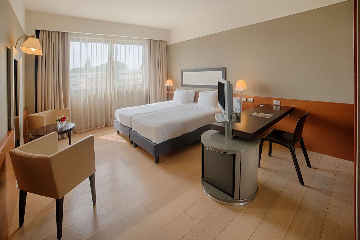 Down duvets, minibar, in-room safe, desk