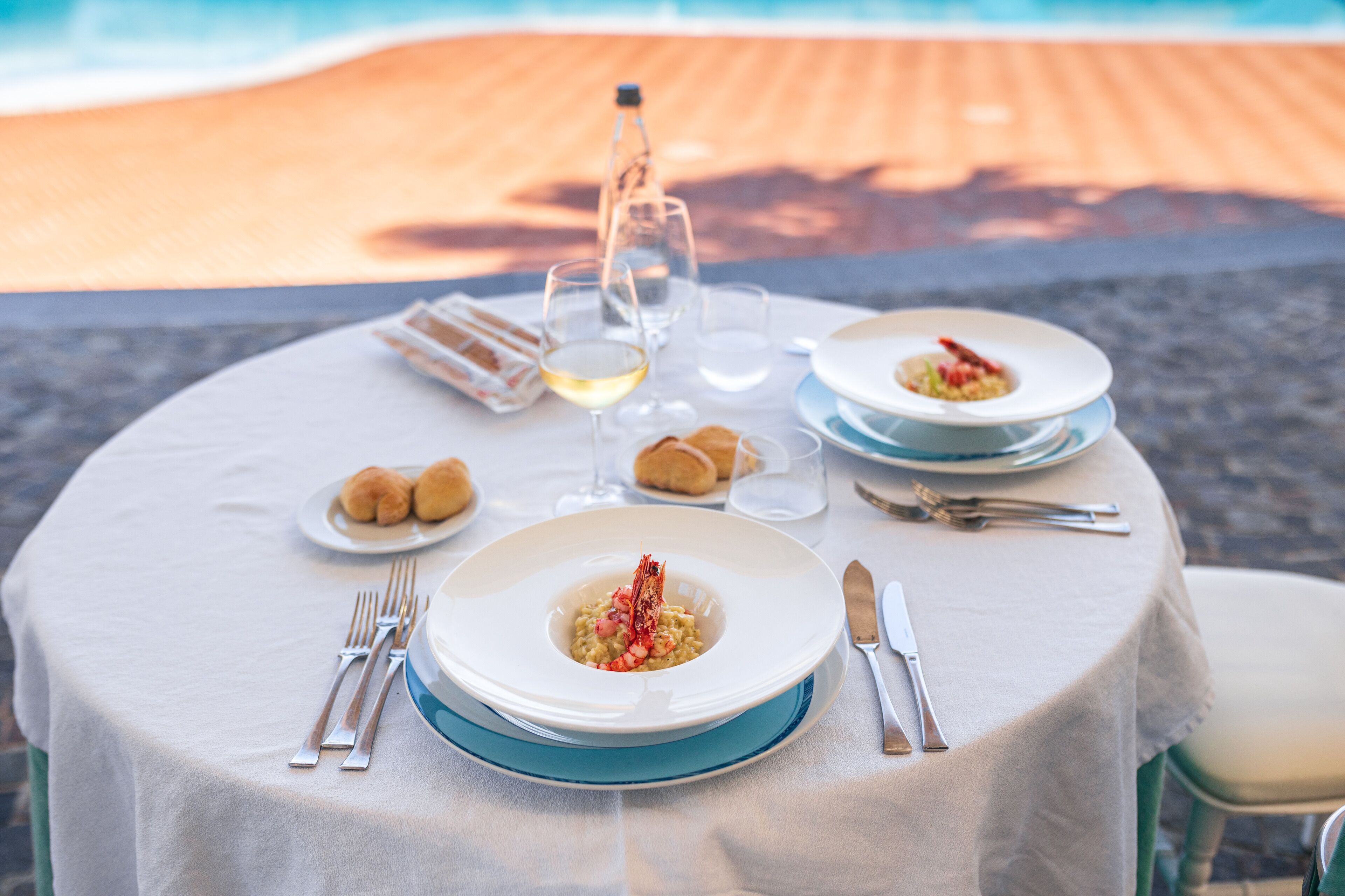 breakfast, lunch, dinner served; mediterranean cuisine, pool views