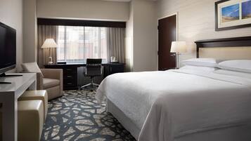 Egyptian cotton sheets, premium bedding, pillowtop beds, in-room safe