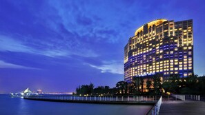 Situated on a waterfront promenade, the hotel offers scenic views of the water.