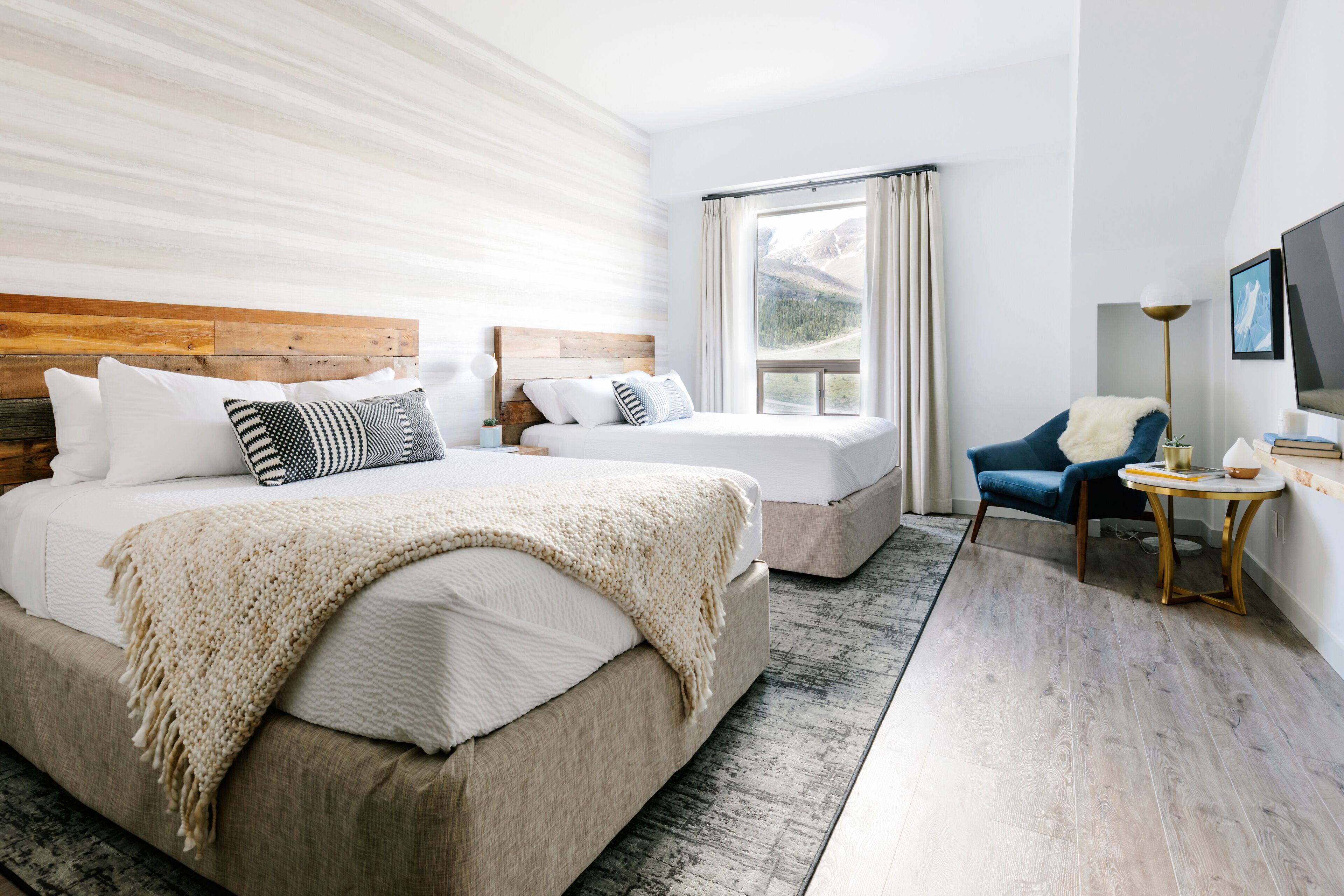 Premium Double Room, 2 Queen Beds, Valley View | Soundproofing, free WiFi, bed sheets
