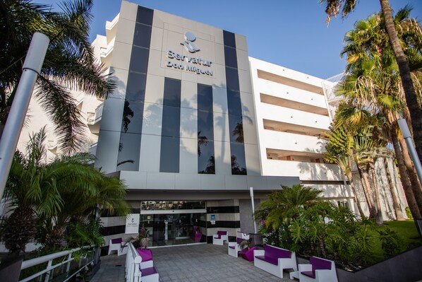 Overnatningsstedets facade