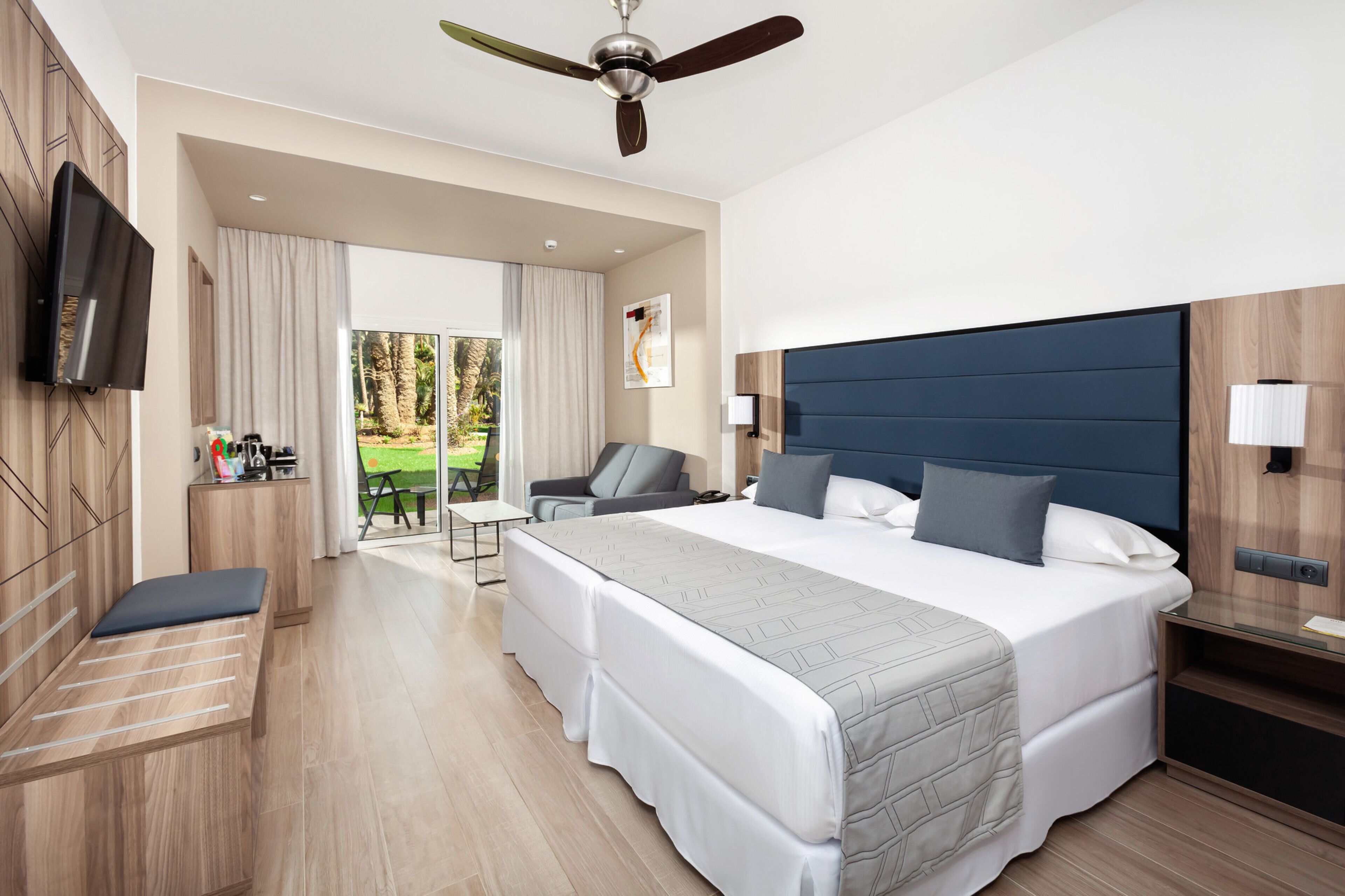 double room, balcony, garden view | view from room