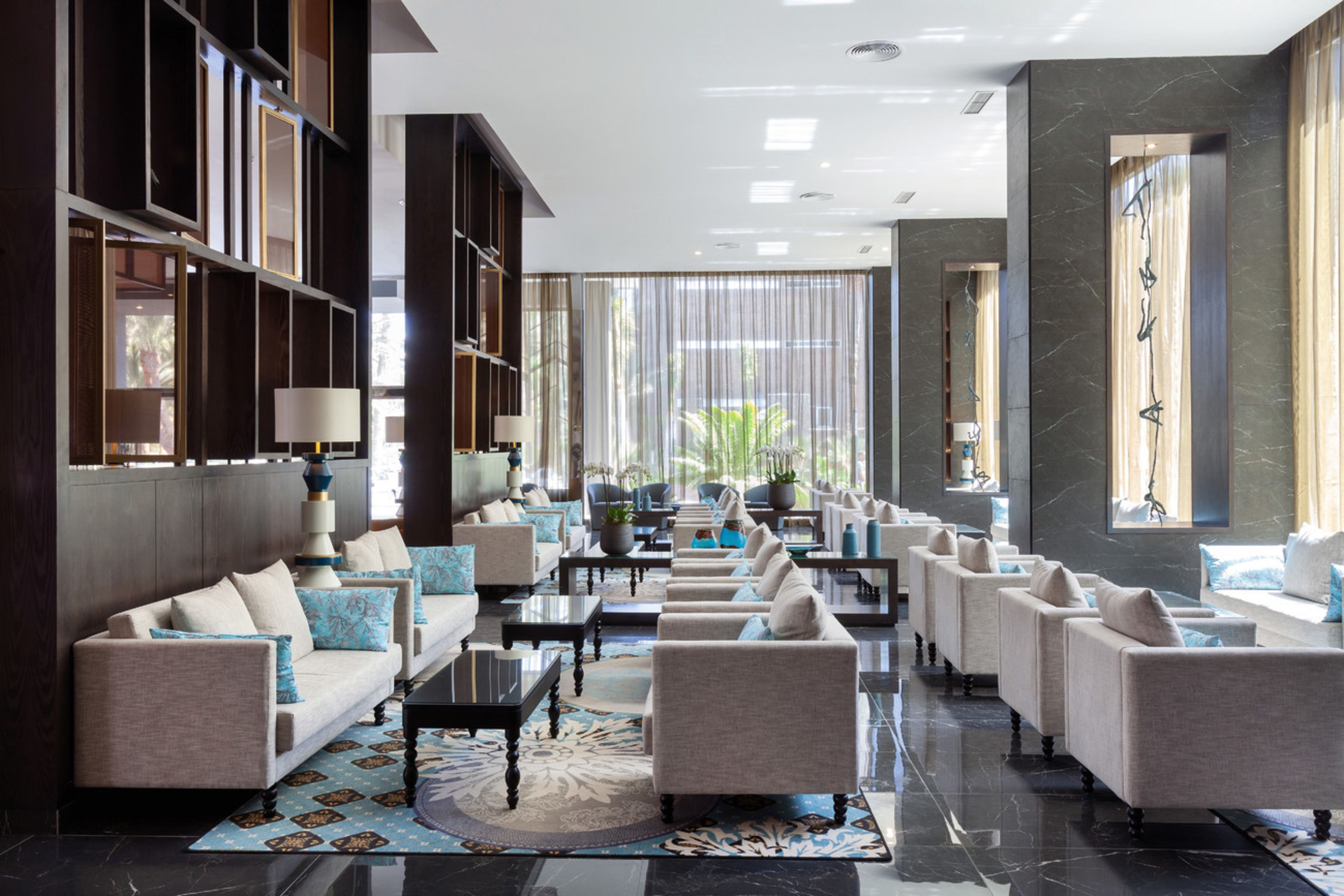 Sala de estar en el lobby