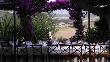 Utendørs bankettområde