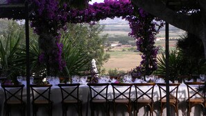 Espace banquet en plein air