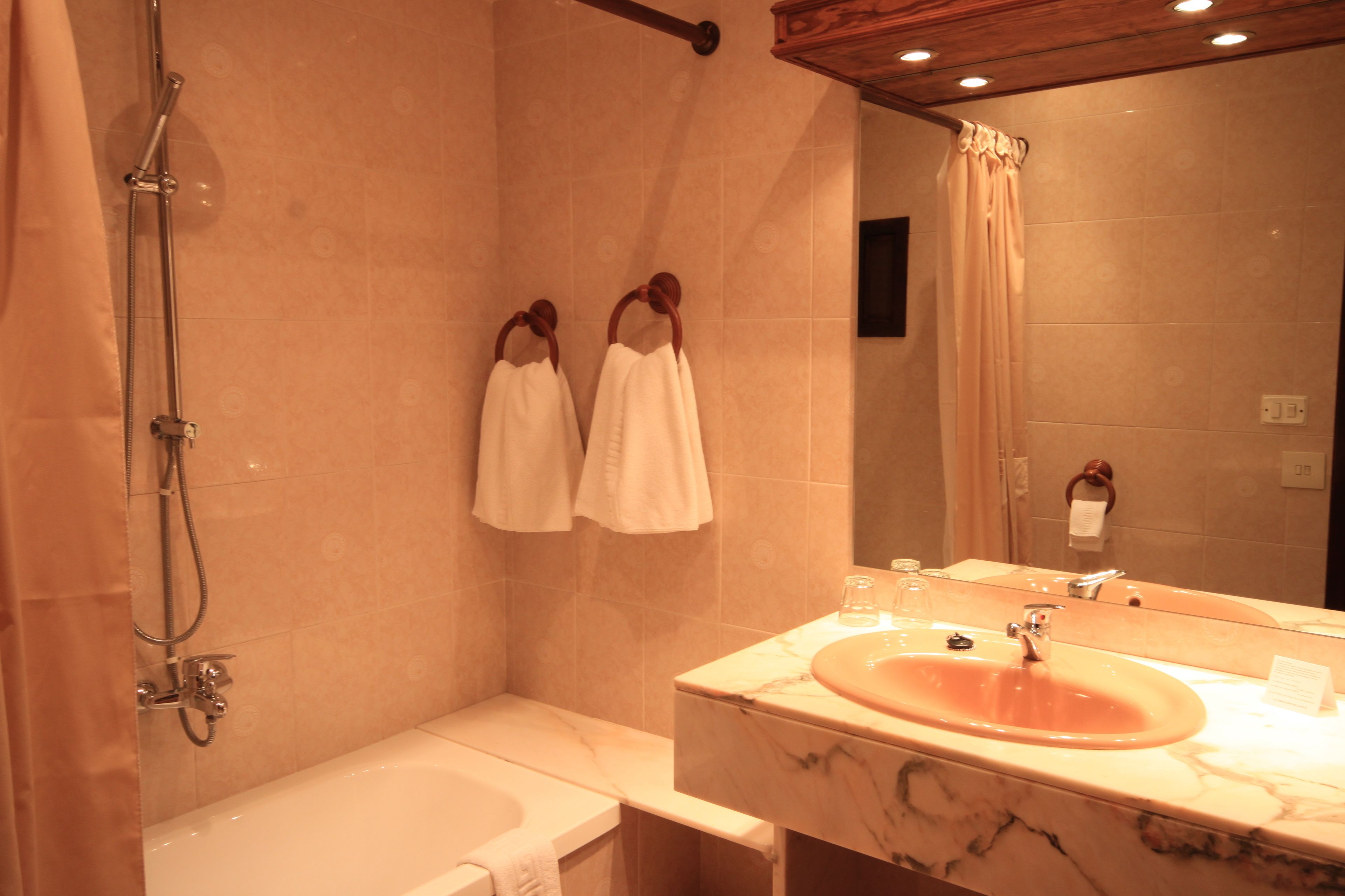 double room, garden view | bathroom | combined shower/bathtub, free toiletries, hair dryer, bidet