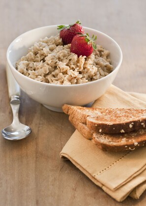 Free daily on-the-go breakfast 