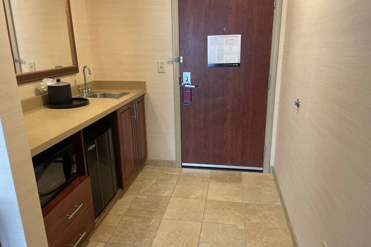 king studio w/sofabed | 1 bedroom, premium bedding, blackout curtains, iron/ironing board