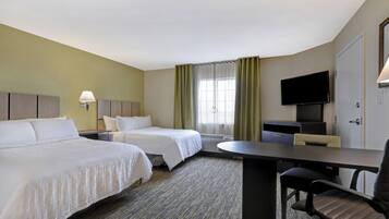 In-room safe, desk, laptop workspace, blackout drapes