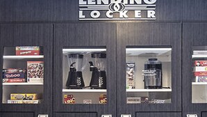 A LENDING LOCKER with various items including coffee makers, toasters, and kitchen appliances. - Candlewood Suites Indianapolis - South by IHG (Greenwood)