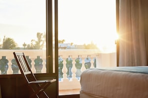 Double Room, Partial Sea View | 1 bedroom, premium bedding, down comforters, pillowtop beds