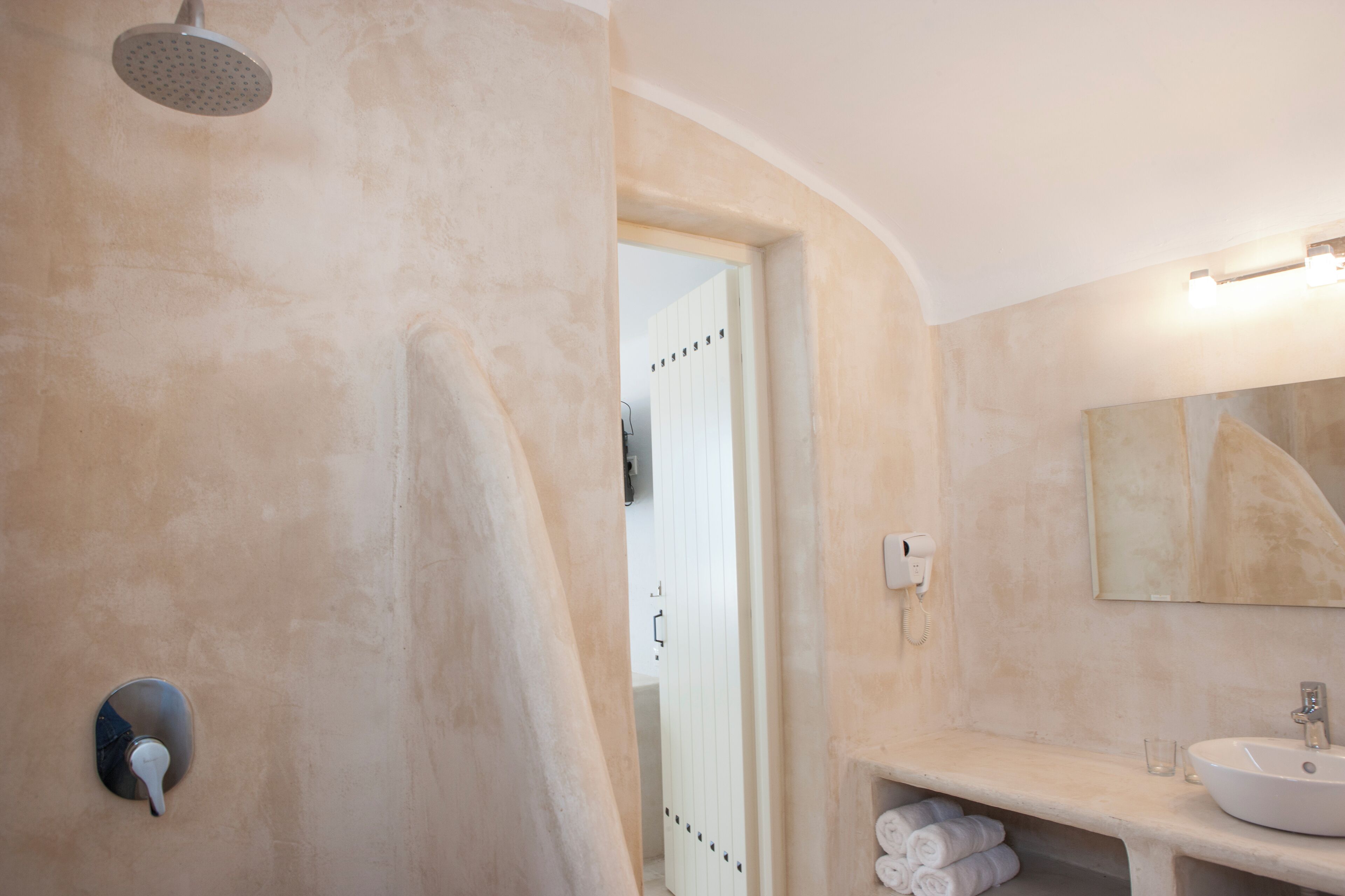 free toiletries, hair dryer, slippers, towels