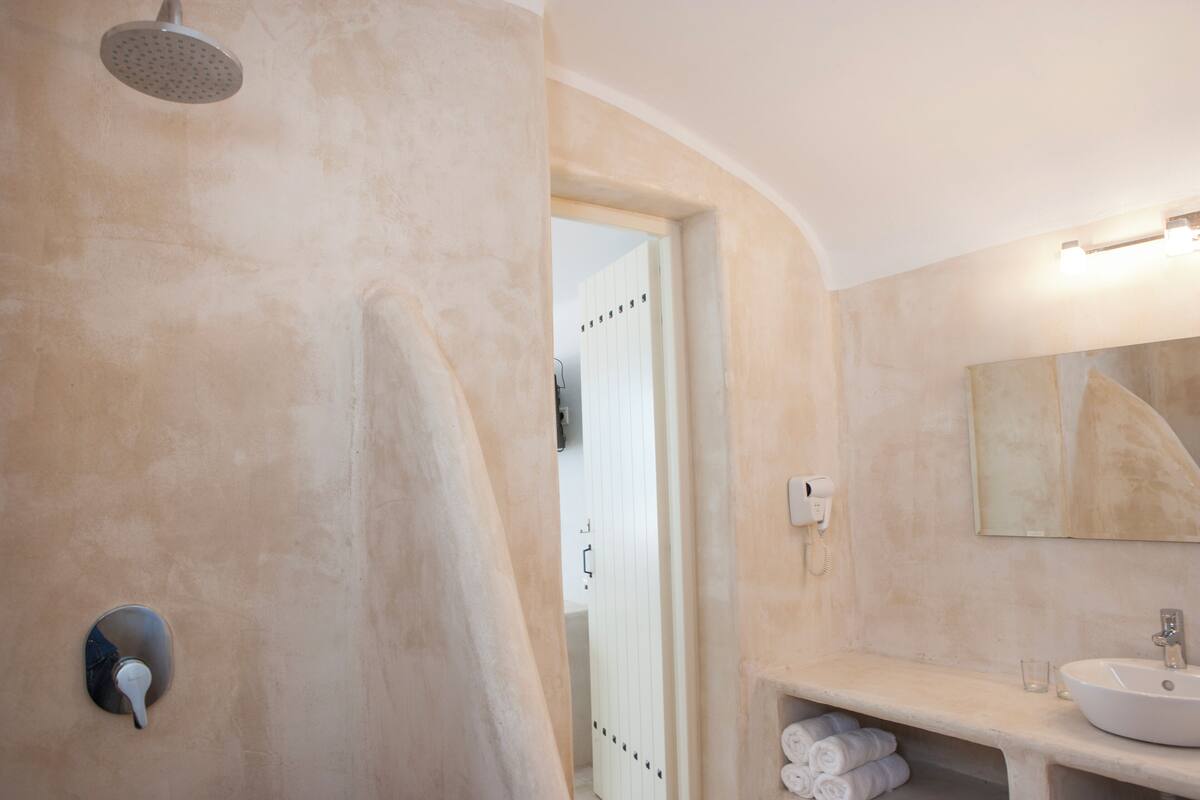 free toiletries, hair dryer, slippers, towels