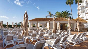 Outdoor banquet area