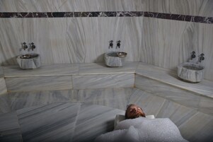 Behandlingsrum til par, tyrkisk bad/hammam, kropsbehandlinger