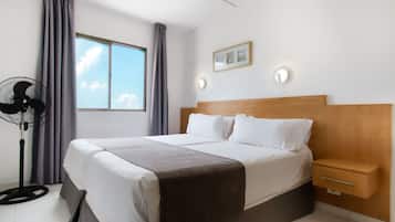 1 bedroom, iron/ironing board, bed sheets