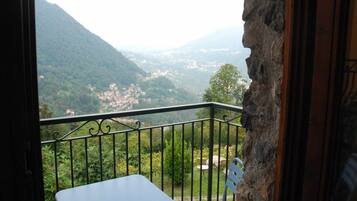 Familienzimmer, 1 Schlafzimmer, Talblick, zum Garten hin | Terrasse/Patio
