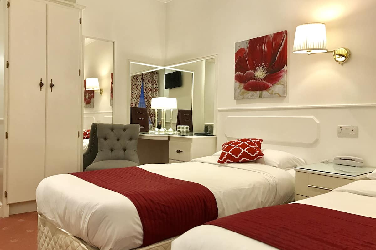 twin room | individually decorated, individually furnished, desk, iron/ironing board