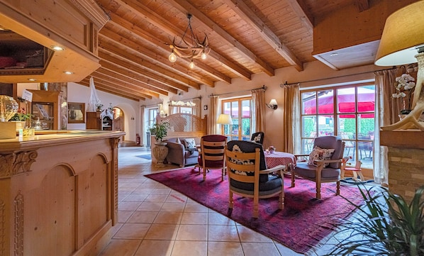 Sala de estar en el lobby