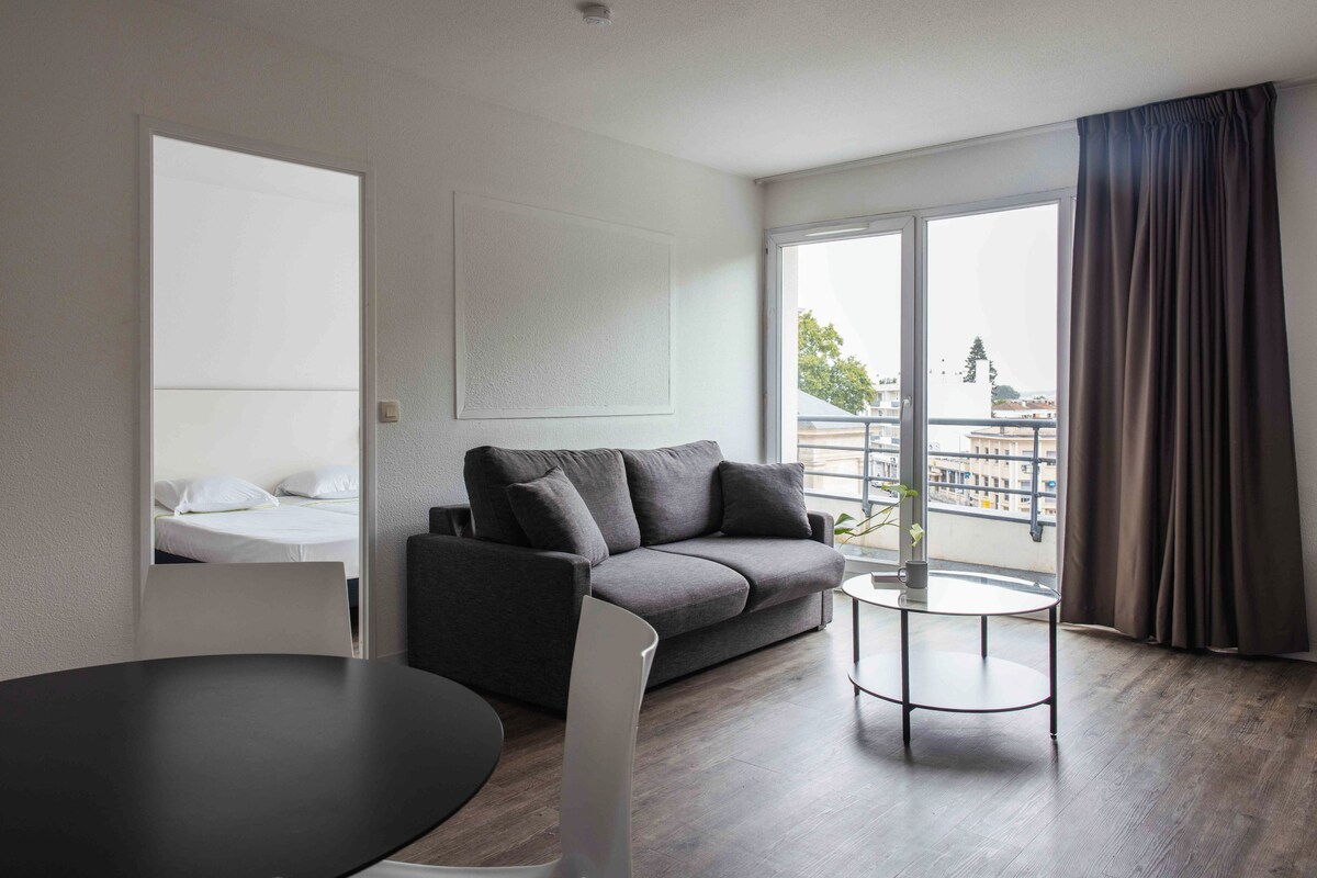 Appartement classique 1 chambre twin | 書桌、隔音、熨斗/熨衣板、隨行嬰兒床