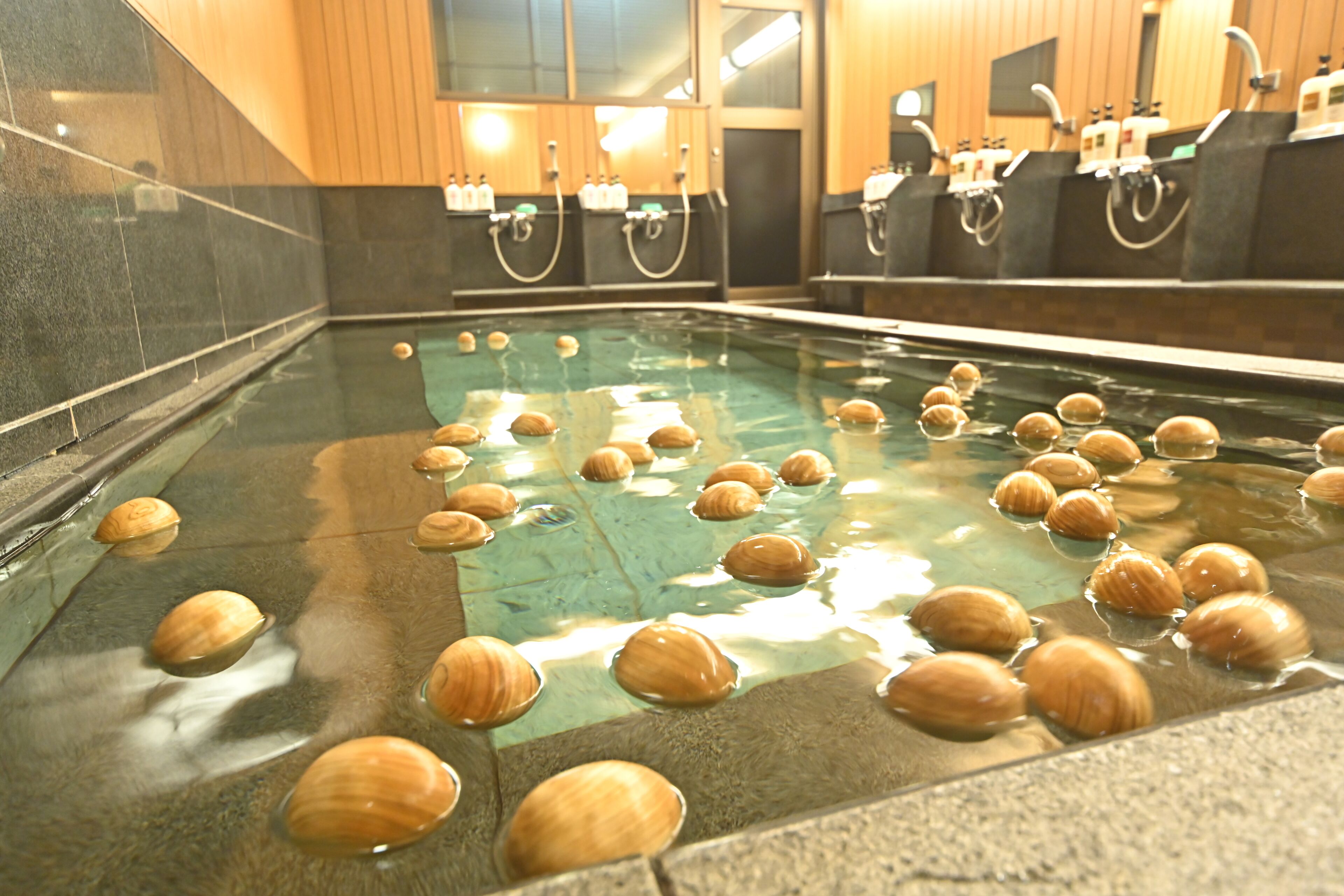 Indoor spa tub