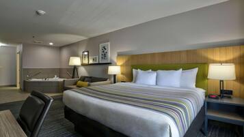 Desk, blackout curtains, iron/ironing board, free cots/infant beds