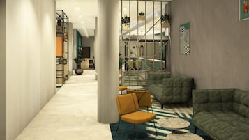 Sitteområde i lobbyen