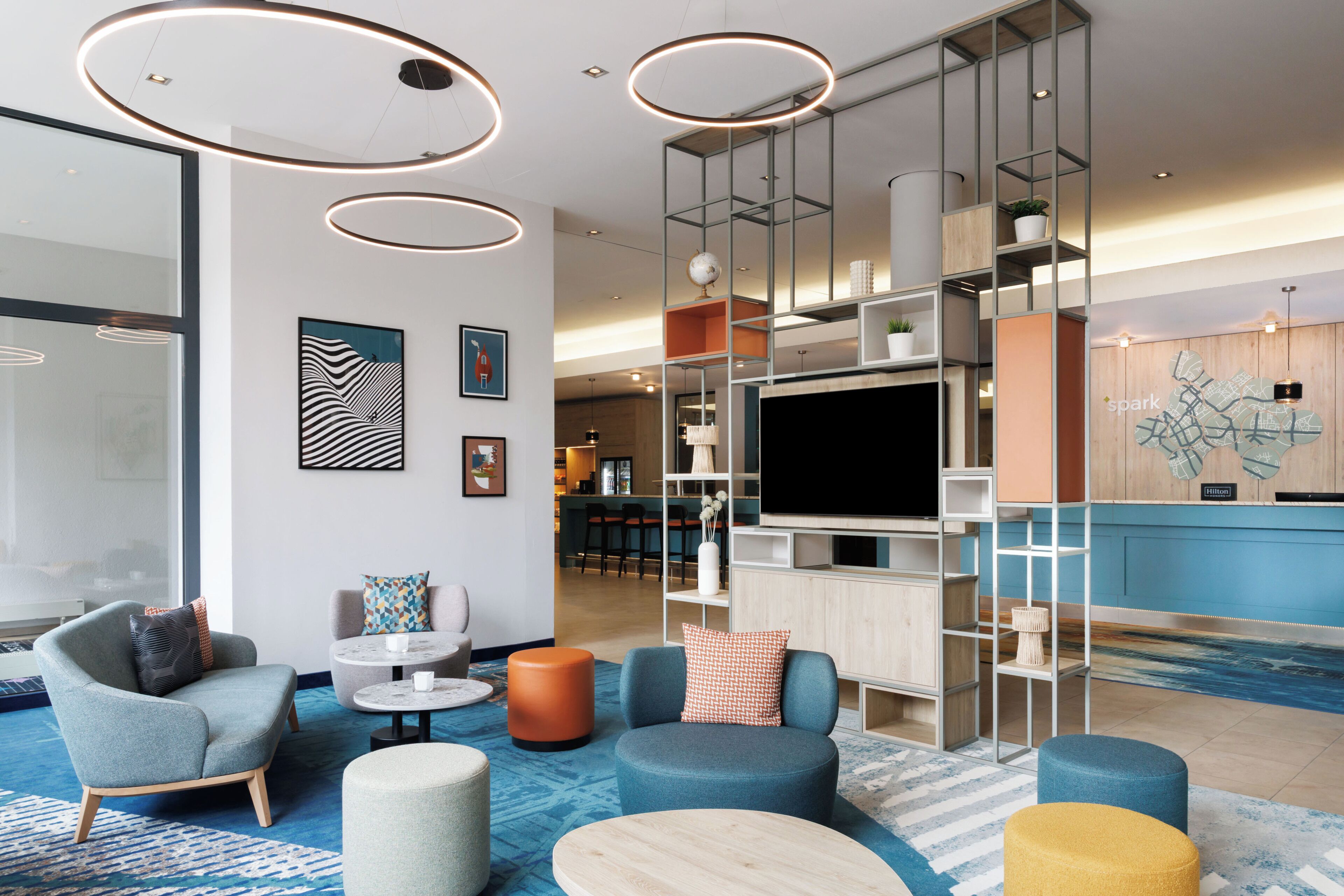 Sala de estar en el lobby