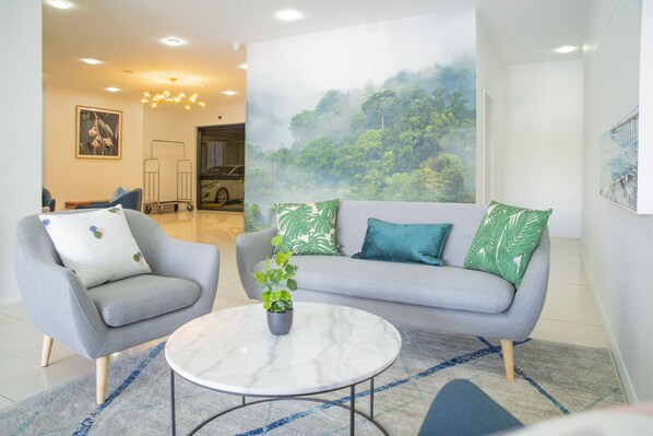 Lobby sitting area